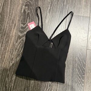 Edikted Black Women's Top